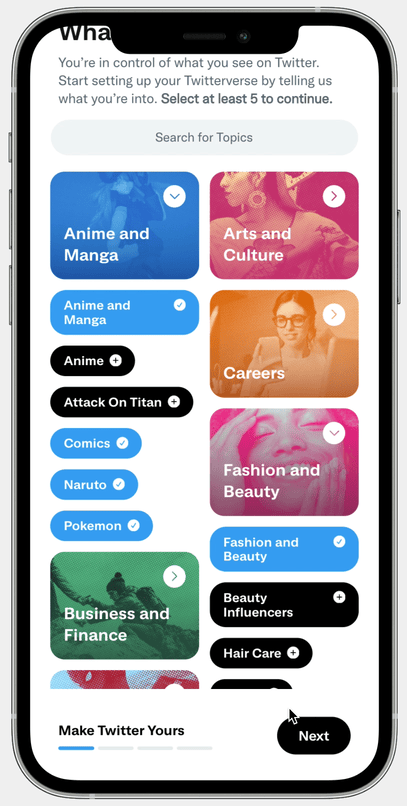 final results for onboarding prototype redesign showing the merging of concepts and ideas.